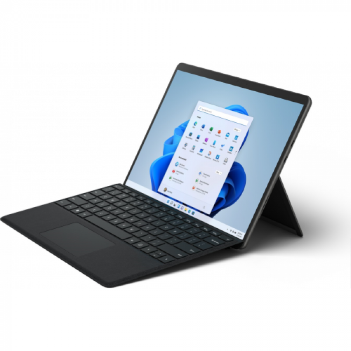Laptop 2-in-1 Microsoft Surface Pro 8 EBQ-00018, Intel Core i5-1145G7, 13inch Touch, RAM 8GB, SSD 512GB, Intel Iris Xe Graphics, Windows 11 Pro, Graphite
