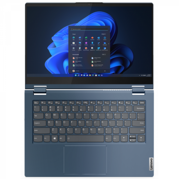 Laptop 2-in-1 ThinkBook 14s Yoga ITL, Intel Core i7-1255U, 14inch Touch, RAM 16GB, SSD 512GB, Intel Iris Xe Graphics, Windows 11 Pro, Abyss Blue