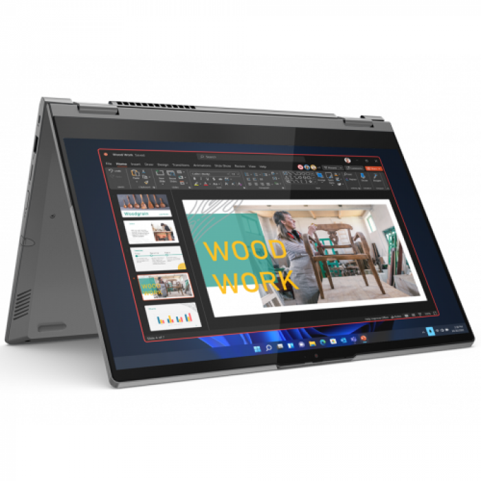 Laptop 2-in-1 ThinkBook 14s Yoga ITL, Intel Core i7-1255U, 14inch Touch, RAM 16GB, SSD 512GB, Intel Iris Xe Graphics, Windows 11 Pro, Mineral Grey