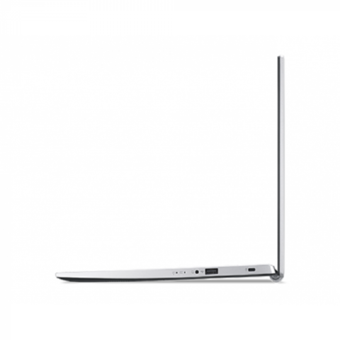 Laptop Acer Aspire 3 A315-35, Intel Pentium Silver N6000, 15.6inch, RAM 8GB, SSD 256GB, Intel UHD Graphics, Linux, Pure Silver