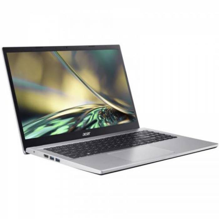 Laptop Acer Aspire 3 A315-59, Intel Core i5-1235U, 15.6inch, RAM 8GB, SSD 512GB, Intel Iris Xe Graphics, No OS, Pure Silver