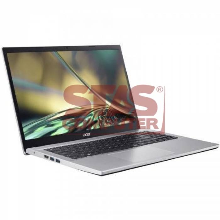 Laptop Acer Aspire 3 A315-59G-34F2, Intel Core i3-1215U, 15.6inch, RAM 8GB, SSD 512GB, nVidia GeForce MX550 2GB, No OS, Pure Silver