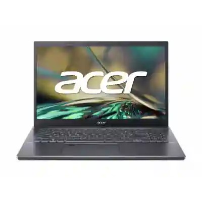 Laptop Acer Aspire 5 A515-57, Intel Core i7-1255U, 15.6inch, RAM 16GB, SSD 512GB, Intel Iris Xe Graphics, Windows 11, Silver