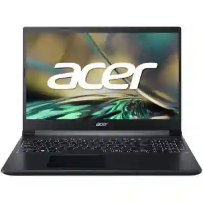 Laptop Acer Aspire 7 A715-43G, AMD Ryzen 7 5825U, 15.6inch, RAM 16GB, SSD 512GB, nVidia GeForce RTX 3050 4GB, No OS, Charcoal Black