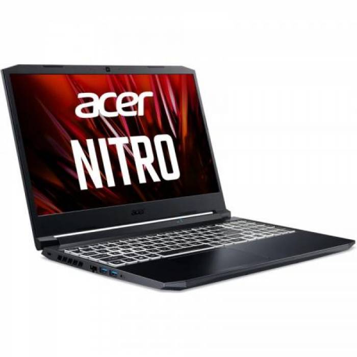 Laptop Acer Nitro 5 AN515-45, AMD Ryzen 5 5600H, 15.6inch, RAM 16GB, SSD 512GB, nVidia GeForce RTX 3060 6GB, No OS, Black