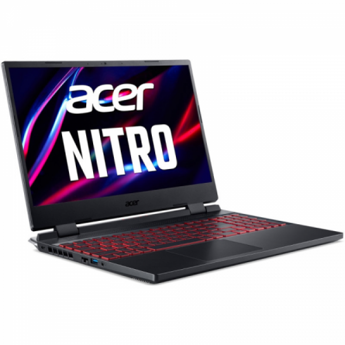 Laptop Acer Nitro 5 AN515-58-71YG, Intel Core i7-12700H, 15.6inch, RAM 16GB, SSD 512GB, nVidia GeForce RTX 3060 6GB, No OS, Obsidian Black