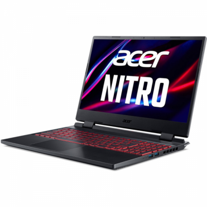 Laptop Acer Nitro 5 AN515-58-71YG, Intel Core i7-12700H, 15.6inch, RAM 16GB, SSD 512GB, nVidia GeForce RTX 3060 6GB, No OS, Obsidian Black