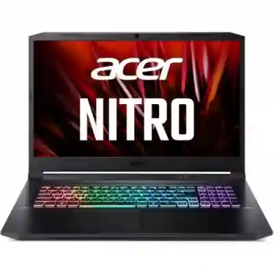 Laptop Acer Nitro 5 AN517-54, Intel Core i7-11800H, 17.3inch, RAM 16GB, SSD 512GB, nVidia GeForce RTX 3060 6GB, Windows 11, Shale Black