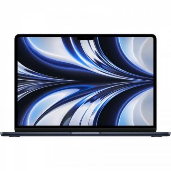 Laptop Apple MacBook Air 13 Liquid Retina (2022), Apple M2 Octa Core, 13.6inch, RAM 16GB, SSD 1TB, Apple M2 8 Core Graphics, INT KB, macOS Monterey, Midnight