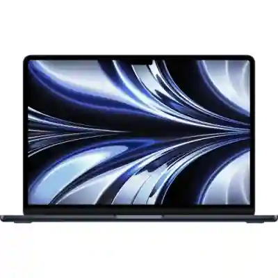 Laptop Apple MacBook Air 13 with Liquid Retina (2022), Apple M2 Octa Core, 13.6inch, RAM 8GB, SSD 256GB, Apple M2 8 Core Graphics, Int KB, macOS Monterey, Midnight