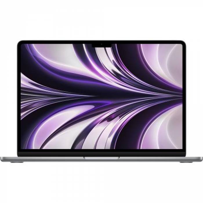 Laptop Apple MacBook Air 13 with Liquid Retina (2022), Apple M2 Octa Core, 13.6inch, RAM 8GB, SSD 256GB, Apple M2 8 Core Graphics, Int KB, macOS Monterey, Space Grey