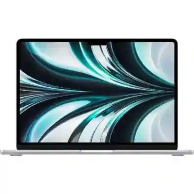 Laptop Apple MacBook Air 13 with Liquid Retina (2022), Apple M2 Octa Core, 13.6inch, RAM 8GB, SSD 256GB, Apple M2 8 Core Graphics, RO KB, macOS Monterey, Silver