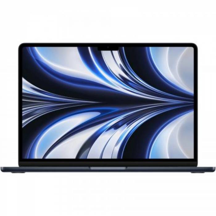 Laptop Apple MacBook Air 13 with Liquid Retina (2022), Apple M2 Octa Core, 13inch, RAM 16GB, SSD 1TB, Apple M2 10 Core Graphics, RO KB, macOS Monterey, Midnight