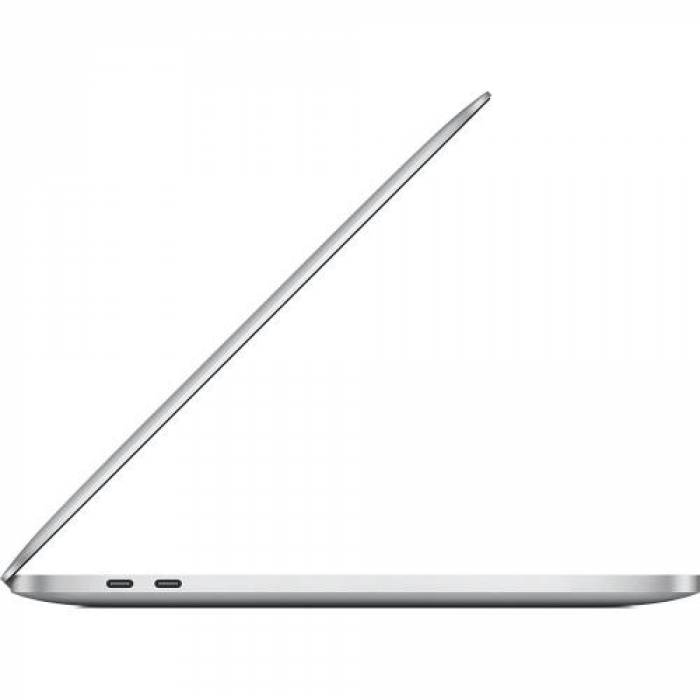 Laptop Apple MacBook Pro 13 (2022) Retina with Touch Bar, Apple M2 Octa Core, 13.3inch, RAM 8GB, SSD 256GB, Apple M2 10 core Graphics, RO KB, macOS Monterey, Silver