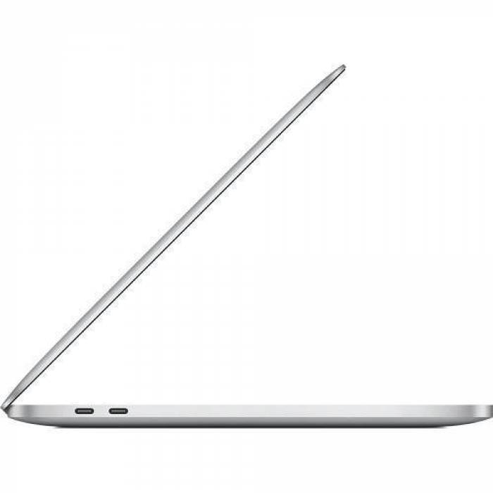 Laptop Apple MacBook Pro 13 (2022) Retina with Touch Bar, Apple M2 Octa Core, 13.3inch, RAM 8GB, SSD 512GB, Apple M2 10 core Graphics, RO KB, macOS Monterey, Silver
