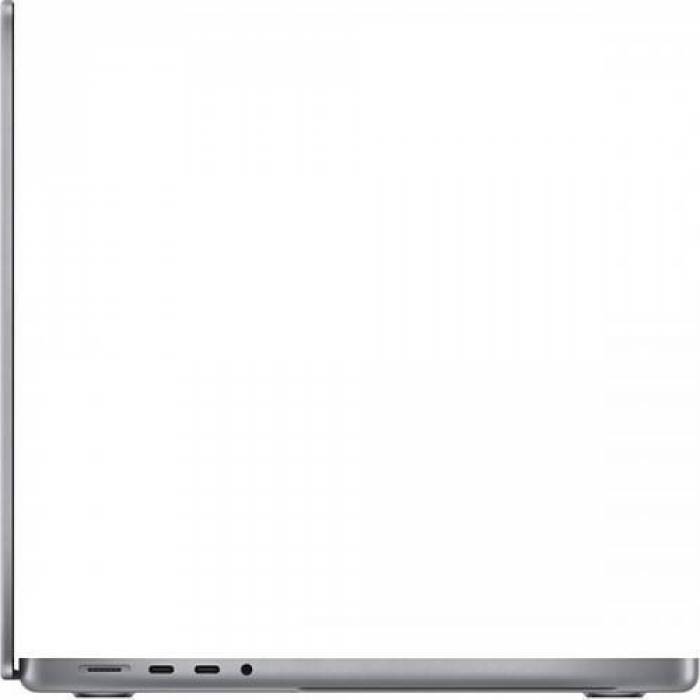 Laptop Apple MacBook Pro 14, Apple M1 Max Deca Core, 14.2inch, RAM 32GB, SSD 2TB, Apple M1 Max 24 core Graphics, MacOS Monterey, Space Grey