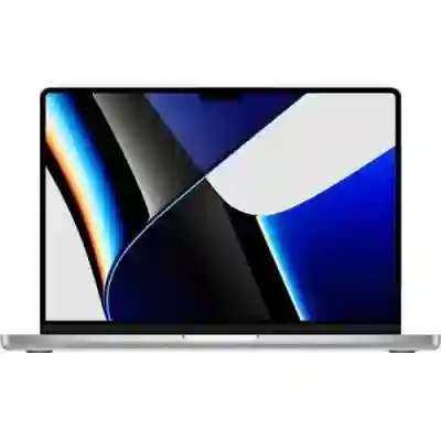 Laptop Apple MacBook Pro 14, Apple M1 Pro Deca Core, 14.2inch, RAM 16GB, SSD 512GB, Apple M1 Pro 14 core Graphics, MacOS Monterey, Silver