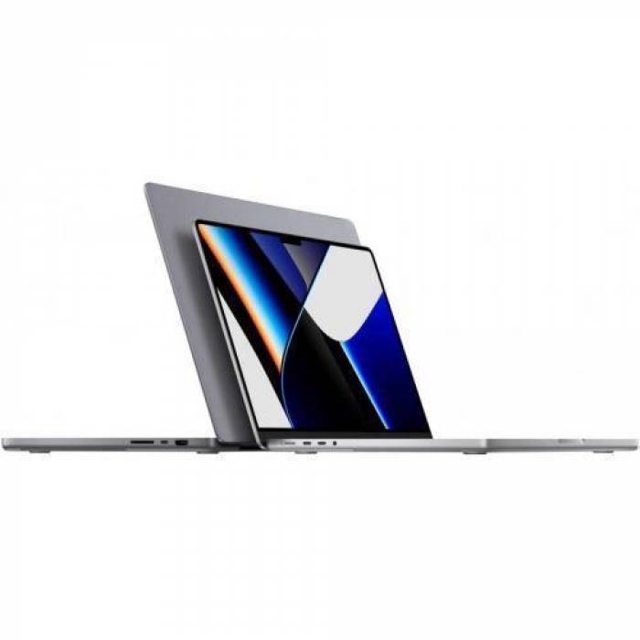 Laptop Apple MacBook Pro 16, Apple M1 Max Deca Core, 16.2inch, RAM 32GB, SSD 1TB, Apple M1 Max 24 core Graphics, MacOS Monterey, Silver