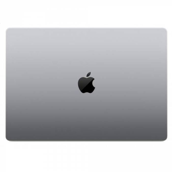 Laptop Apple MacBook Pro 16, Apple M1 Pro Deca Core, 16.2inch, RAM 16GB, SSD 512GB, Apple M1 Pro 16 core Graphics, MacOS Monterey, Space Grey