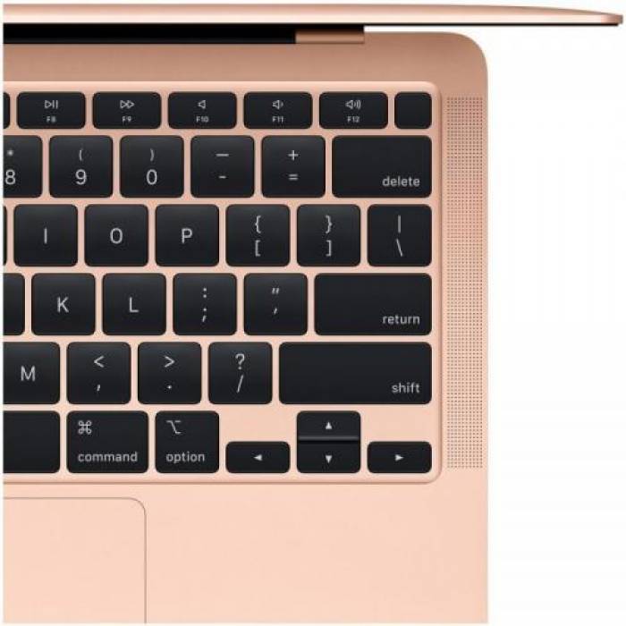 Laptop Apple New MacBook Air 13 (Late 2020) with Retina True Tone, Apple M1 Chip Octa Core, 13.3inch, RAM 8GB, SSD 256GB, Apple M1 7-core, MacOS Big Sur, Gold