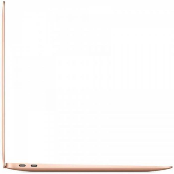 Laptop Apple New MacBook Air 13 (Late 2020) with Retina True Tone, Apple M1 Chip Octa Core, 13.3inch, RAM 8GB, SSD 256GB, Apple M1 7-core, MacOS Big Sur, Gold