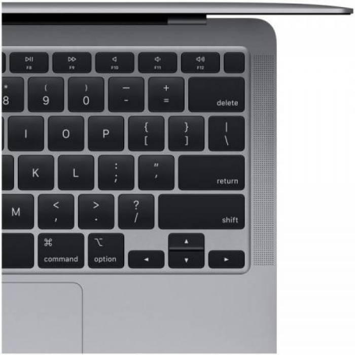 Laptop Apple New MacBook Air 13 (Late 2020) with Retina True Tone, Apple M1 Chip Octa Core, 13.3inch, RAM 8GB, SSD 256GB, Apple M1 7-core, MacOS Big Sur, Space Grey