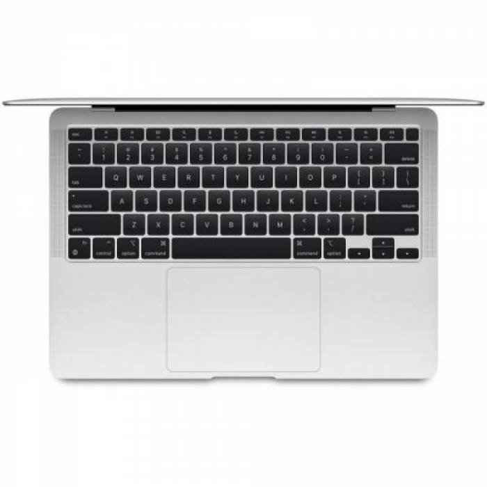Laptop Apple New MacBook Air 13 (Late 2020) with Retina True Tone, Apple M1 Chip Octa Core, 13.3inch, RAM 8GB, SSD 256GB, Apple M1 7-core, RO KB, MacOS Big Sur, Silver