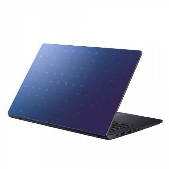 Laptop ASUS E410MA-BV1258, Intel Celeron N4020, 14inch, RAM 4GB, SSD 256GB, Intel UHD Graphics 600, No OS, Peacock Blue