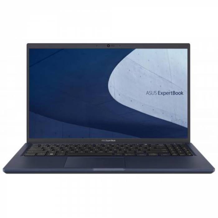 Laptop ASUS ExpertBook B B1500CEAE-BQ0195, Intel Core i5-1135G7, 15.6inch, RAM 8GB, SSD 512GB, Intel Iris Xe Graphics, Endless OS, Star Black