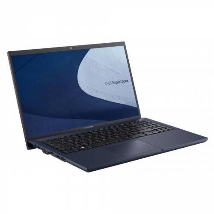 Laptop ASUS ExpertBook B B1500CEAE-BQ0195, Intel Core i5-1135G7, 15.6inch, RAM 8GB, SSD 512GB, Intel Iris Xe Graphics, Endless OS, Star Black