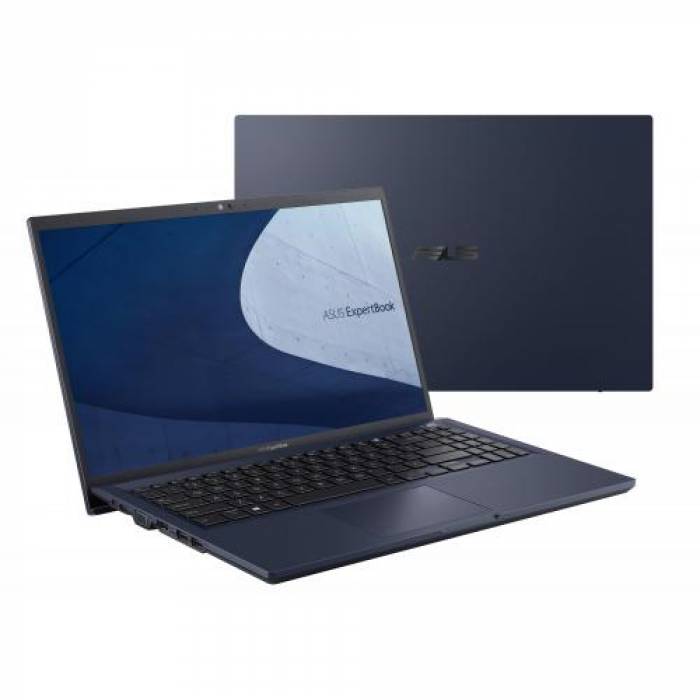 Laptop ASUS ExpertBook B B1500CEAE-BQ0195, Intel Core i5-1135G7, 15.6inch, RAM 8GB, SSD 512GB, Intel Iris Xe Graphics, Endless OS, Star Black