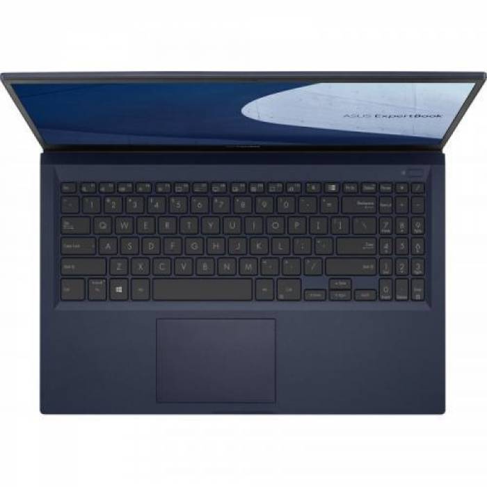 Laptop ASUS ExpertBook B1500CEAE-BQ3060R, Intel Core i7-1165G7, 15.6inch, RAM 16GB, SSD 512GB, Intel Iris Xe Graphics, Windows 10 Pro, Star Black