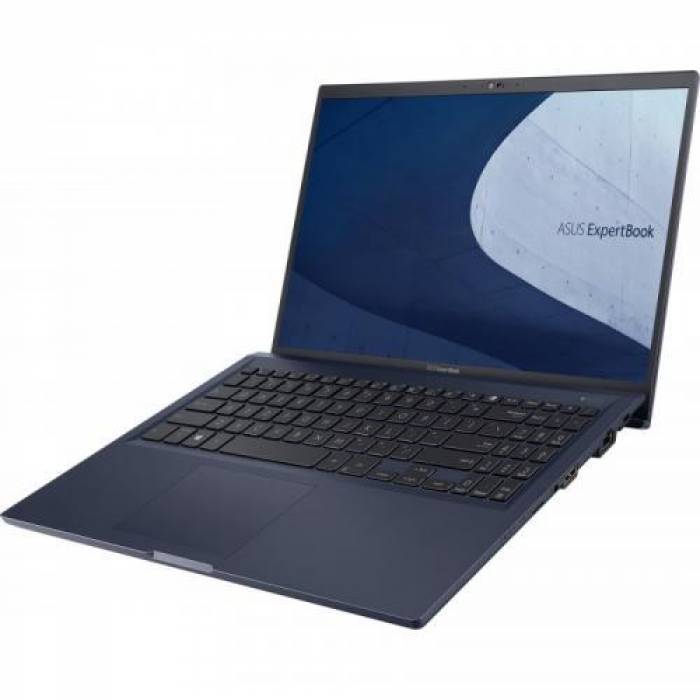 Laptop ASUS ExpertBook B1500CEAE-BQ3060R, Intel Core i7-1165G7, 15.6inch, RAM 16GB, SSD 512GB, Intel Iris Xe Graphics, Windows 10 Pro, Star Black