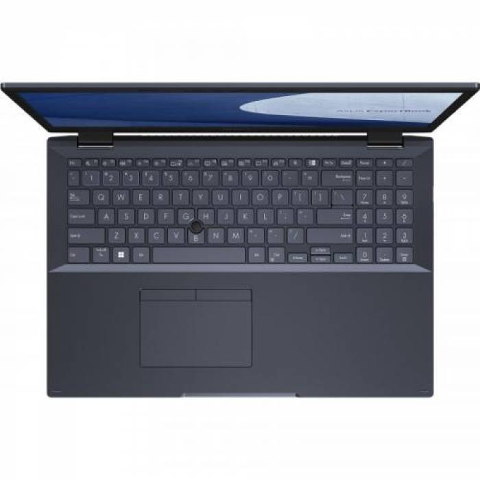 Laptop ASUS ExpertBook B2 B2502CBA-BQ0313, Intel Core i5-1240P, 15.6 inch, RAM 8GB, SSD 256GB, Intel Iris Xe Graphics, No OS, Star Black