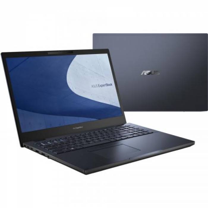 Laptop ASUS ExpertBook B2 B2502CBA-BQ0313, Intel Core i5-1240P, 15.6 inch, RAM 8GB, SSD 256GB, Intel Iris Xe Graphics, No OS, Star Black