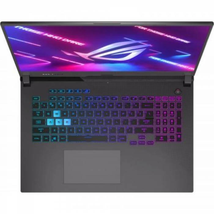 Laptop ASUS Gaming ROG Strix G17 G713IM-HX005, AMD Ryzen 7 4800H, 17.3inch, RAM 16GB, SSD 512GB, nVidia GeForce RTX 3060 6GB, No OS, Eclipse Gray