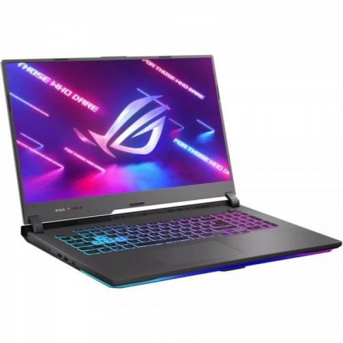 Laptop ASUS Gaming ROG Strix G17 G713IM-HX005, AMD Ryzen 7 4800H, 17.3inch, RAM 16GB, SSD 512GB, nVidia GeForce RTX 3060 6GB, No OS, Eclipse Gray