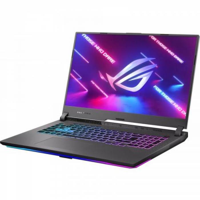 Laptop ASUS Gaming ROG Strix G17 G713RC-HX033, AMD Ryzen 7 6800H, 17.3inch, RAM 16GB, SSD 1TB, nVidia GeForce RTX 3050 4GB, No OS, Eclipse Gray