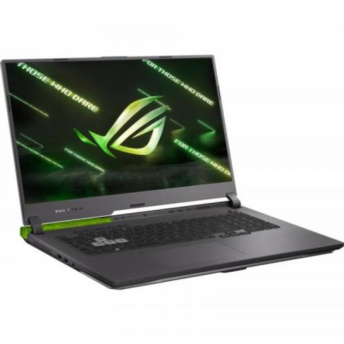 Laptop ASUS Gaming ROG Strix G17 G713RM-LL122, AMD Ryzen 9 6900HX, 17.3inch, RAM 16GB, SSD 512GB, nVidia GeForce RTX 3060 6GB, No OS, Volt Green