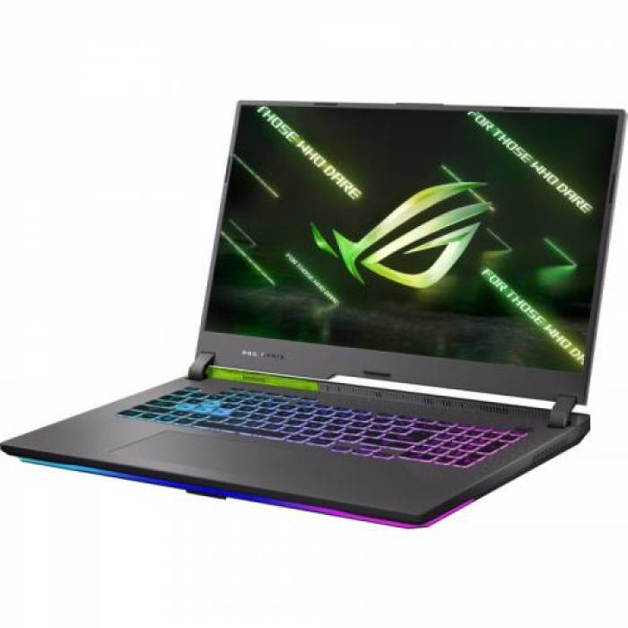 Laptop ASUS Gaming ROG Strix G17 G713RM-LL122, AMD Ryzen 9 6900HX, 17.3inch, RAM 16GB, SSD 512GB, nVidia GeForce RTX 3060 6GB, No OS, Volt Green