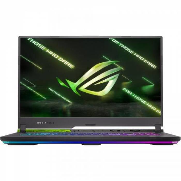 Laptop ASUS Gaming ROG Strix G17 G713RM-LL122, AMD Ryzen 9 6900HX, 17.3inch, RAM 16GB, SSD 512GB, nVidia GeForce RTX 3060 6GB, No OS, Volt Green