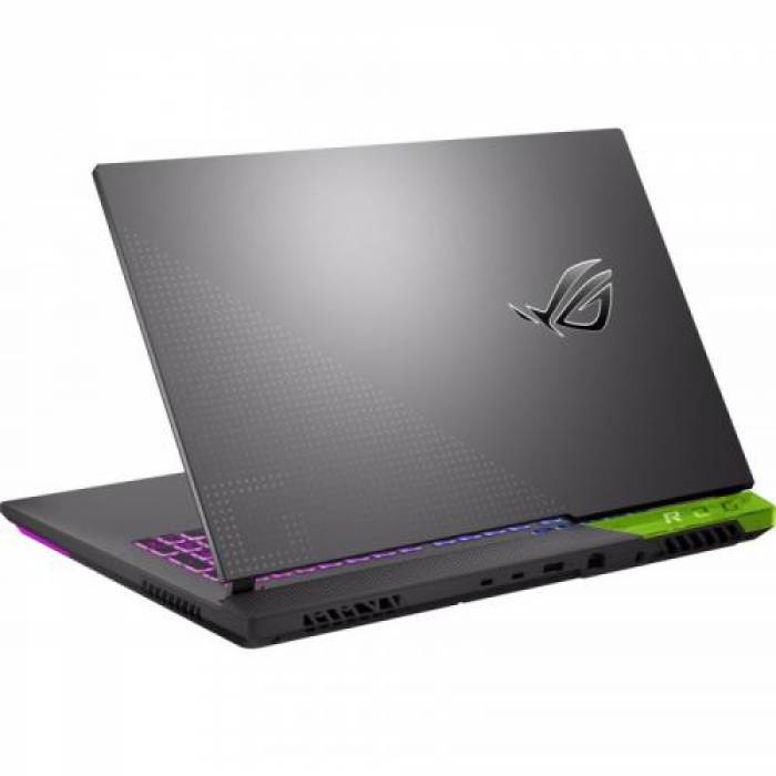 Laptop ASUS Gaming ROG Strix G17 G713RM-LL122, AMD Ryzen 9 6900HX, 17.3inch, RAM 16GB, SSD 512GB, nVidia GeForce RTX 3060 6GB, No OS, Volt Green