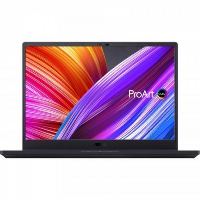 Laptop ASUS ProArt Studiobook 16 OLED H7600HM-L2033X, Intel Core i9-11900H, 16inch, RAM 64GB, SSD 2x 2TB, nVidia GeForce RTX 3060 6GB, Windows 11 Pro, Star Black