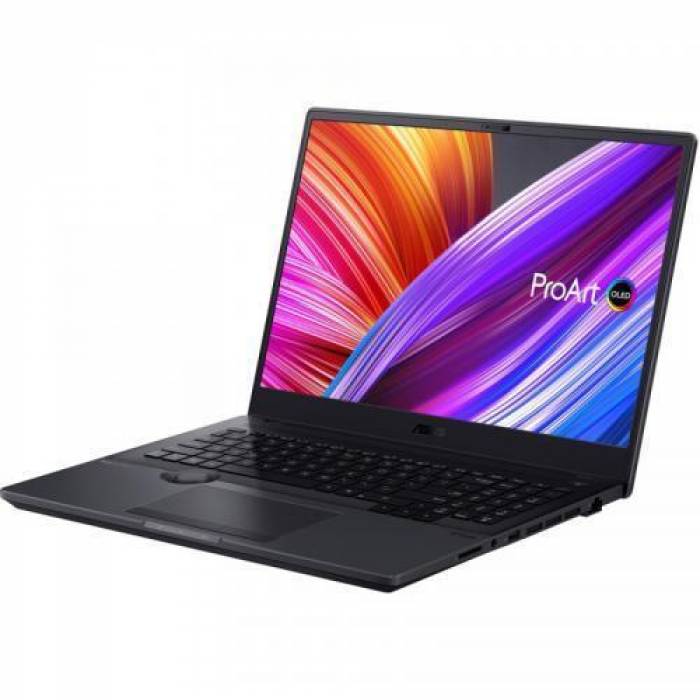 Laptop ASUS ProArt Studiobook 16 OLED H7600HM-L2033X, Intel Core i9-11900H, 16inch, RAM 64GB, SSD 2x 2TB, nVidia GeForce RTX 3060 6GB, Windows 11 Pro, Star Black