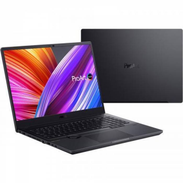 Laptop ASUS ProArt Studiobook 16 OLED H7600HM-L2033X, Intel Core i9-11900H, 16inch, RAM 64GB, SSD 2x 2TB, nVidia GeForce RTX 3060 6GB, Windows 11 Pro, Star Black