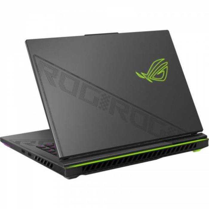 Laptop ASUS ROG Strix G16 (2023) G614JI-N4083, Intel Core i9-13980HX, 16inch, RAM 16GB, SSD 1TB, nVidia GeForce RTX 4070 8GB, No OS, Volt Green