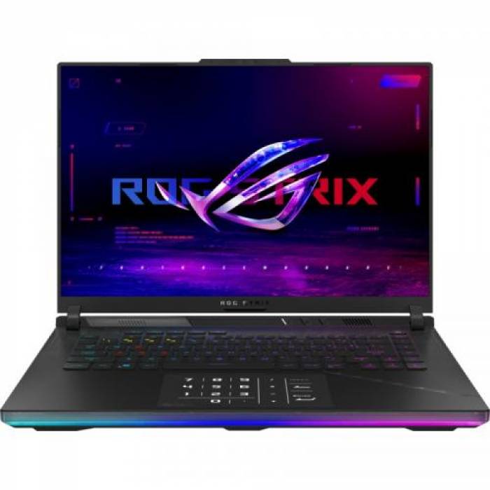 Laptop ASUS ROG Strix SCAR 16 (2023) G634JZ-NM041, Intel Core i9-13980HX, 16inch, RAM 32GB, SSD 2x 1TB, nVidia GeForce RTX 4080 12GB, No OS, Off Black