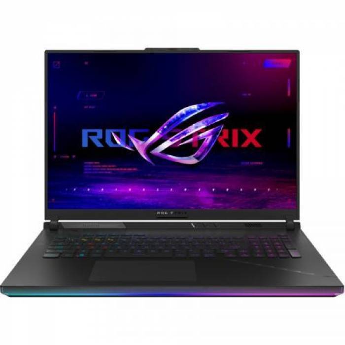 Laptop ASUS ROG Strix SCAR 18 (2023) G834JY-N6035W, Intel Core i9-13980HX, 18inch, RAM 32GB, SSD 2x 1TB, nVidia GeForce RTX 4090 16GB, Windows 11, Black