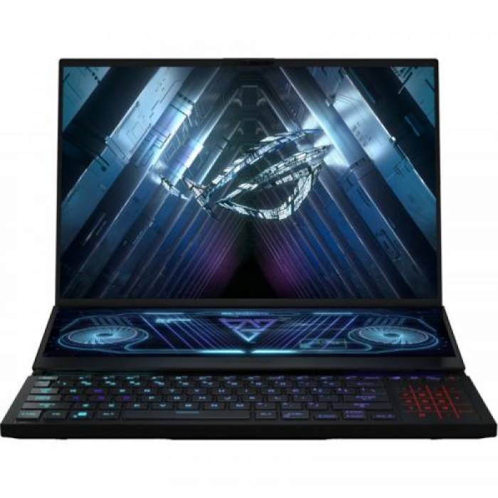 Laptop ASUS ROG Zephyrus Duo 16 GX650RM-LS028W, AMD Ryzen 7 6800H, 16inch, RAM 32GB, SSD 1TB, nVidia GeForce RTX 3060 6GB, Windows 11, Black