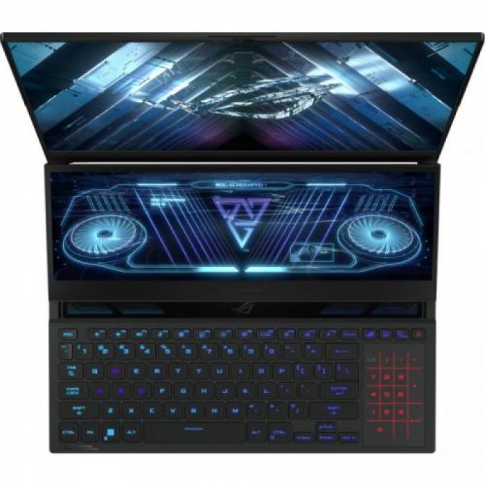 Laptop ASUS ROG Zephyrus Duo 16 GX650RM-LS028W, AMD Ryzen 7 6800H, 16inch, RAM 32GB, SSD 1TB, nVidia GeForce RTX 3060 6GB, Windows 11, Black